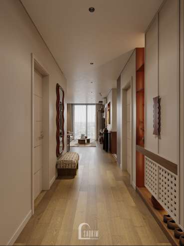 Thiết kế nội thất chung cư phong cách Mid-century
